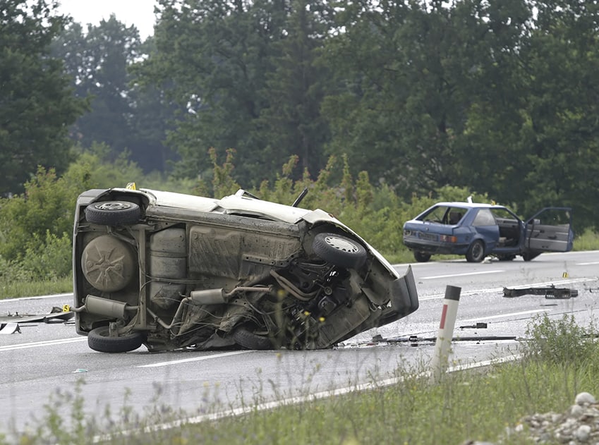 wreck on highway